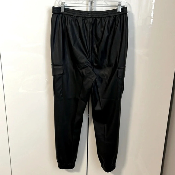 BCBGMAXAZRIA Faux Leather Carpenter Cargo Pants, Size M - Picture 6 of 16